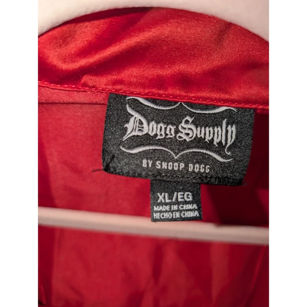 Dogg Supply by Snoop Dogg Poly Satin Sleep Wear Sexy Pajama Top Mens Size XL